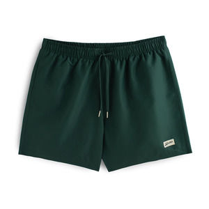 NWT BATHER Solid Swim Trunks Shorts Green Pine Surfing Beach Travel Men's M